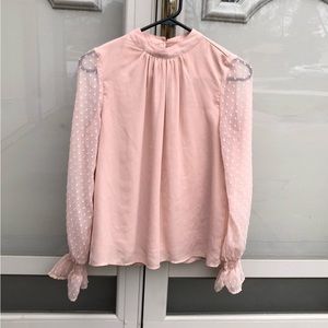 Sheer Peach Blouse (Juniors Medium/5-6)